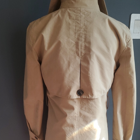 GAP Double-Breasted Tan Trench Coat Size XS - Picture 5 of 17